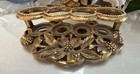 Vintage Matson Ormolu Gold Tone Metal Brass 6 Slot Lipstick Holder Bird Flowers