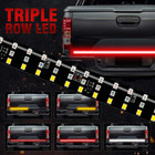 60  5 Modes Truck Strip Tailgate Light Bar 3row Reverse Brake Signal Tail Light