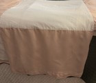 Pottery Barn Kids Baby Girl 100  Linen Crib Bed Skirt Pink Dust Ruffle