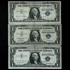Blue Seal Lot Of Semi Fancy Serial  s - 1957 Silver Certificates