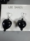 Lee Sands Black Kukui Nut Necklace   Earrings Set Nib Philippines