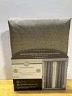 2 Huntington Home Metallic Grey Light Blocking Window Curtain 84   1 Panel - New