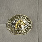 Oval Horse Head Western Belt Buckle Silver gold Tone Fits 1 5 In