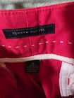 Tommy Hilfiger Women s Red Chino Shorts Size 14 Cotton Flat Front Casual