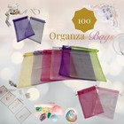 100 Organza Gift Bags 5x7 Jewelry Packaging Wedding Favor Bags Sachet Pouches