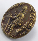 Antique Pictorial Button  the Peasant Of The Danube   Large