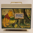 Rare Vintage 1970 s Sears Winnie The Pooh Record Player Works Plays 45  33 Rpm s