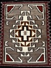 Navajo Two Gray Hills Rug Ca 1960-1980 Handspun Wool 54  X 42 