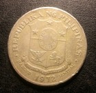 1972 Philippines One Piso Coin 