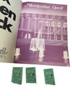 1970 Metropolitan Opera Atlanta Season Program W 3 Tickets