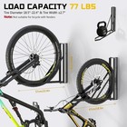 2 Packs Wall Mount Bicycle Hangers For Garage  Space-saving Vertical Bike Rack