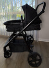 Mompush Meteor 2-in-1 Baby Stroller Black With Bassinet   Car Seat Adapters