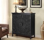 Accent Storage Cabinet With 2 Door Farmhouse Decorative Cabinet Buffet Sideboard