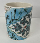 Vtg Turkish Ceramic Cup Kutahya Marmara Gini Istanbul Handpainted Signed 4 