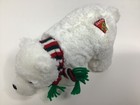Vintage Dakin Plush Polar Bear Christmas Stuffed Animal Scarf 9  Lovey Rare Htf