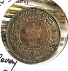 1861 Nova Scotia 1 Cent