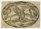 Antique Print-a Printers Device With A Bird And A Large Egg-anonymous-ca  1600