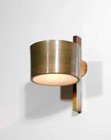 1 Light Glass Wall Mid Century Raw Brass Sputnik Chandelier Light Fixture