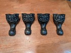 Set  4  Furniture Legs 5 5  Ornate Cast Iron Tub Wood Stove Feet Salvage Antique