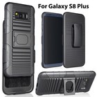 Black Grip Case Cover   Belt Clip Holster Stand For Samsung Galaxy S8 Plus  S8 