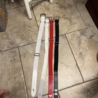 Lot 4 Youth Baseball Belts Nike underarmour  White red   Black Belts 