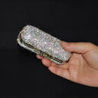 Rhinestone Lipstick Case With Mirror Portable Cosmetic Makeup Storage Box 