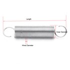 10 120mm Length 304 Stainless Steel Mini Tension Extension Spring 0 5mm Wire Dia