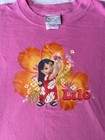 Rare Vintage Y2k Authentic Disney Store Lilo   Stitch Pink T-shirt Disneyland