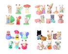 Sylvanian Families Four Blind Bags Easy Buy Range Calico Critters