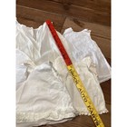 Vintage Lot Antique White Cotton Baby Doll Camisole Lace Project Pieces Dress