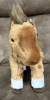 Fao Schwarz Plush Stuffed Horse Brown white Spotted 2017 Mpn 100 With Tags