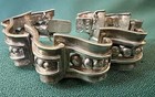 Designer Vtg Mexican Set By Margot De Taxco Sterling Bracelet   Earrings  5247