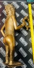 Vintage 1960 s Nigerian African Bronze Figure Benin Court Statue 14  10 Lbs