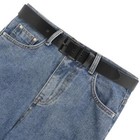 Men Genuine Leather Dress Belt With Single Prong Buckle  100  Cow Leather Dress