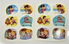 Vintage 1980 s Stickers Children Doing Various Activities Lot Of 2 Sheets