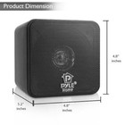 Pyle-home Pyle Home 4  200-watt Mini-cube Bookshelf Speakers  black  Pcb4bk