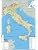 Italy Physical Map - 16 5 X 23 3 Inches - Paper Laminated
