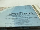 Vintage 1968 February Large Map Of The United States Usa Us National Geographic