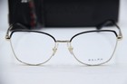 New Ralph Lauren Ra 6058 9443 Black Gold Authentic Frames Eyeglasses 53-17