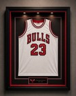 Michael Jordan Autographed Basketball Jersey With Coa  Case Not Included