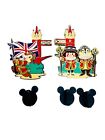Disney Pin 2021 Dlp Chip   Dale Uk 2-pin Set It   s A Small World Paris Exclusive