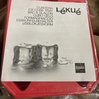 Lekue Heart Shaped Silicone Ice Cube Tray New