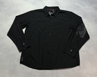 Vintage Quicksilver Button Up Shirt Men   s Xl Y2k Grunge Graphic Long Sleeve Surf