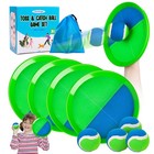 Outdoor Toss And Catch Ball Game Set - 4 Paddles   Balls  Fun Backyard Toy For K