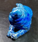      290g Gorgeous Natural Blue Lapis Lazuli Dog Gem Figurine     