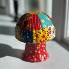 Vintage 1970s Patchwork Mushroom Decor