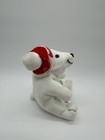 Coca Cola 1997 Polar Bear In Red Hat Plush Bean Bag Stuffed Animal 6 