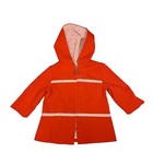Vintage Toddler Girls Sears Canvas Hooded Jacket Size M 21-26  Floral Zip-up