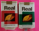 2 X Real -  Empty Vintage Cigarette Pack L   Menthol   Regular    Please Read