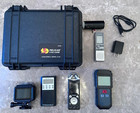 Lot Of 7 Piece Ghost Hunters Kit - Spirit Box  Pelican Case  Go Pro  2 Recorders